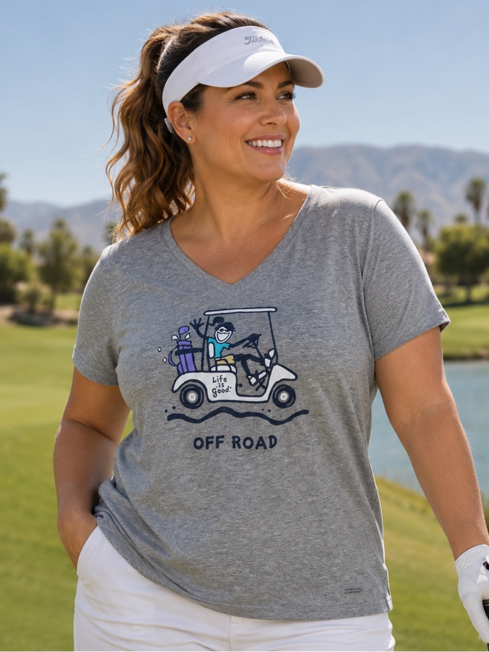 Life Is Good "Off Road" Golfing Top